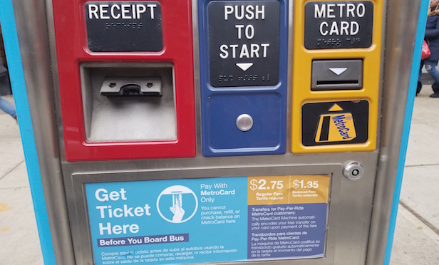 SBS bus fare kiosk