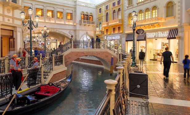 Interior of shopping mall