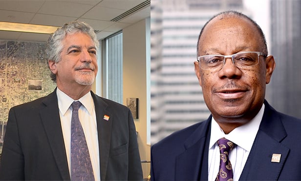 Alan Greenberger, a professor at Drexel University, and former Deputy Mayor of Philadelphia, left; and Harold T. Epps, director of commerce, City of Philadelphia, will open this year's RealShare Philadelphia conference on Feb. 7 at the Union League Club in Philadelphia, PA, 