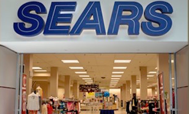 A Sears mall entrance