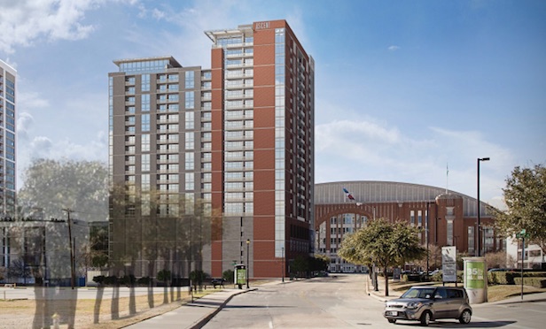 Greystar's Ascent is going up in the Victory Park area of Dallas,part of a wave of new construction in that city and Houston. (Photo: Greystar Real Estate Partners)