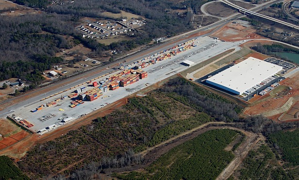 Since Inland Port Greer opened in 2013, Greenville, SC has seen triple-digit gains in container traffic volume. (Photo: South Carolina Ports Authority)