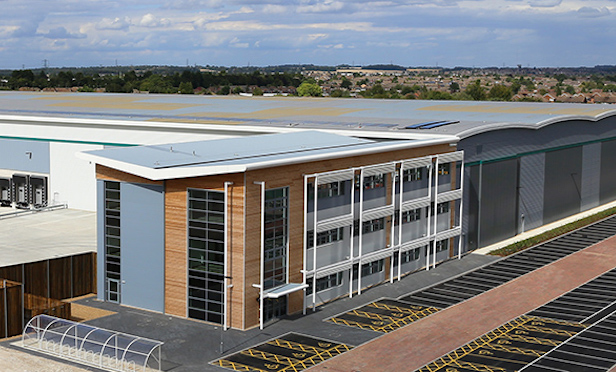 A Prologis facility in the UK. The REIT currently operates 23 million square feet of logistics space there.