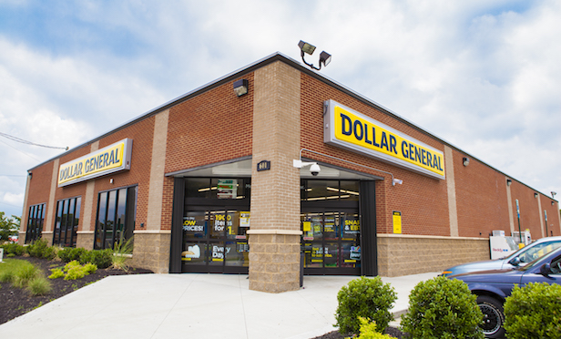 Exterior of Dollar General store