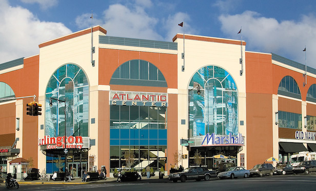 Exterior of shopping mall
