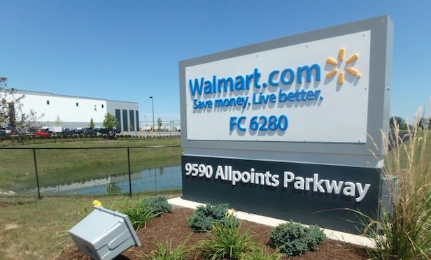Exterior and signage of fulfillment center