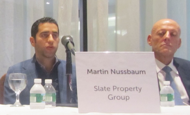 Left to right: Martin Nussbaum, Slate Property Group; Ofer Yardeni, Stonehenge NYC. Not shown: Will Blodgett, Fairstead Capital.