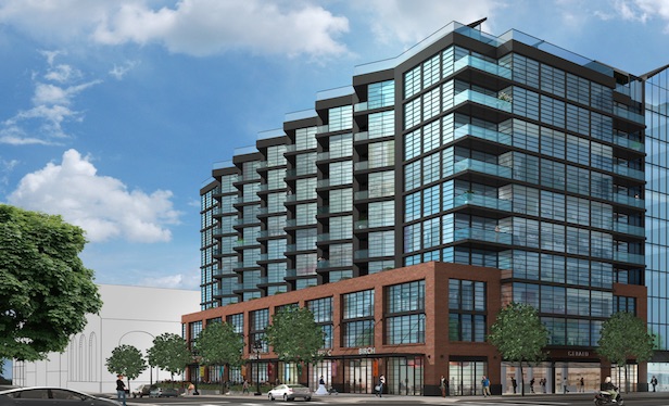 A rendering of PN Hoffman’s luxury condo project at The Yards, for which it secured financing at the end of last year. 