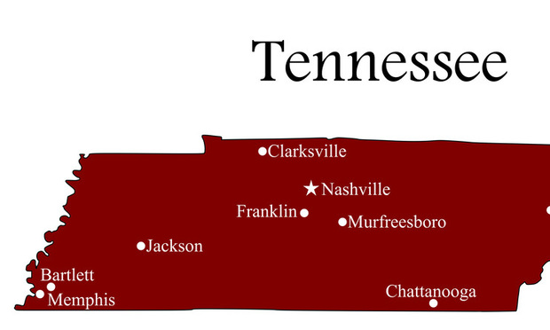 Tennessee map