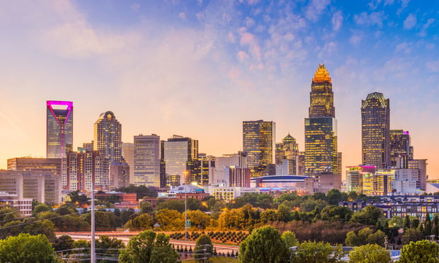 Charlotte, North Carolina, USA Skyline