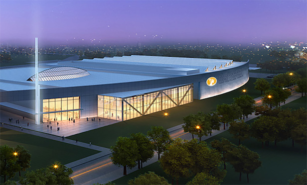 A rendering of Athenex's 300,000-square-foot facility in Dunkirk, NY.