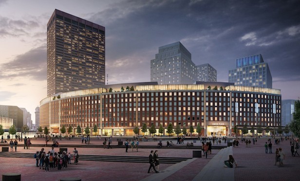 A rendering of the repositioned Center Plaza property in Downtown Boston.