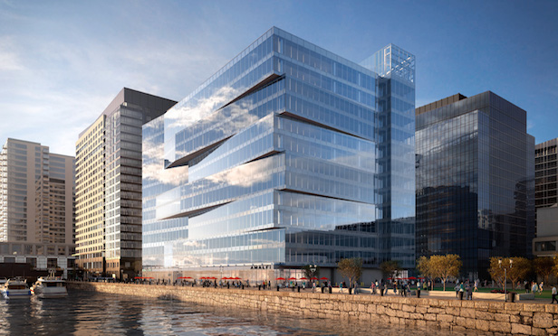 A rendering of 200 Pier 4 Blvd. in the Seaport District in Boston.