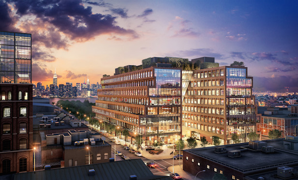 A rendering of the 25 Kent mixed-use project in Williamsburg, Brooklyn. Credit: Steelblue 