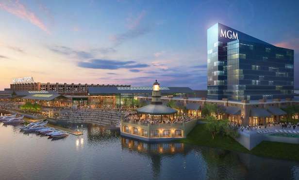 A rendering of the MGM Bridgeport project.