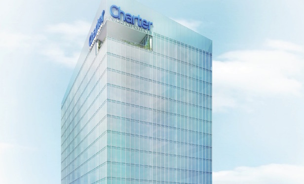 A rendering of Charter Communications new headquarters at 406 Washington Blvd. in Stamford, CT. Credit: Building and Land Technology