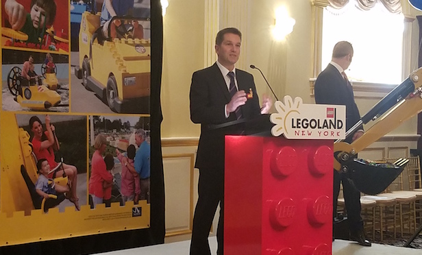 Merlin Entertainments CEO Nick Varney says construction on the $500-million LEGOLAND New York project in Goshen, NY will begin in six 