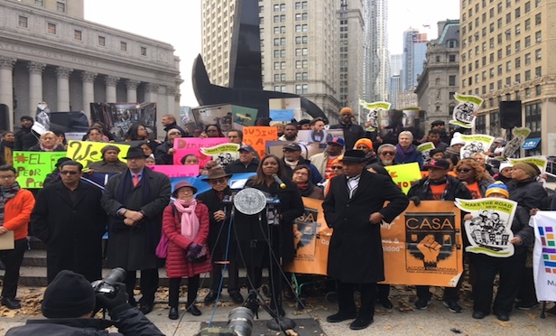 New York City Public Advocate Letitia James released the 2017 Worst Landlords Watchlist at a Foley Square rally.