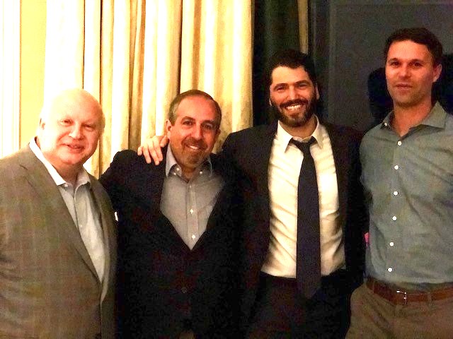From left, Dante Massaro, Chris La Mack, Peter Auerbach and Garret Giusti of Elevation Real Estate Group and Auerbach Funds