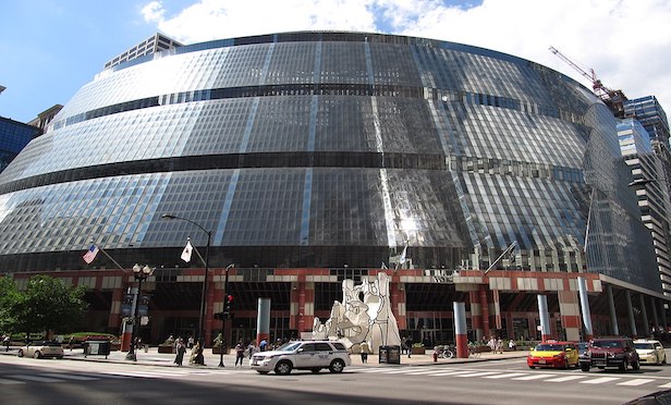 The James R. Thompson Center totals 1.2 million square feet and currently houses state government offices.