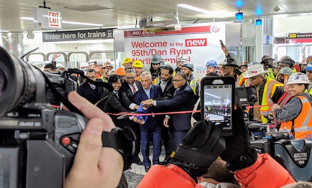 The ribbon was cut on the second of two-brand new bus and rail terminal facilities at 95th Street on Jan. 4, 2019. The opening of the North Terminal was a major milestone in a $280-million project that is building a state-of-the-art 95th/Dan Ryan station on the city’s South Side. Photo Credit: Chicago Transit Authority