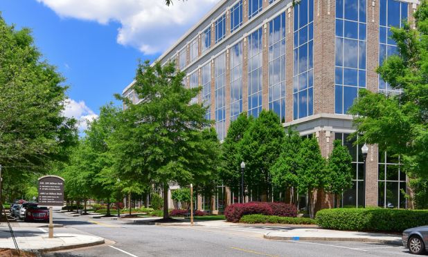 Milton Park includes two, class A office buildings totaling 319,000 square feet. It’s the office component of one of suburban Atlanta’s first walkable live-work-play, master plan communities.