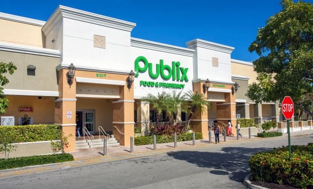 The plaza was developed in 1973 and significantly renovated in 2006 when a portion of the original structure was demolished and replaced with a new Publix store.