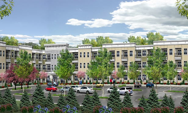 Rendering of Bayshore Village, new senior housing being built in Port Monmouth section of Middletown, NJ