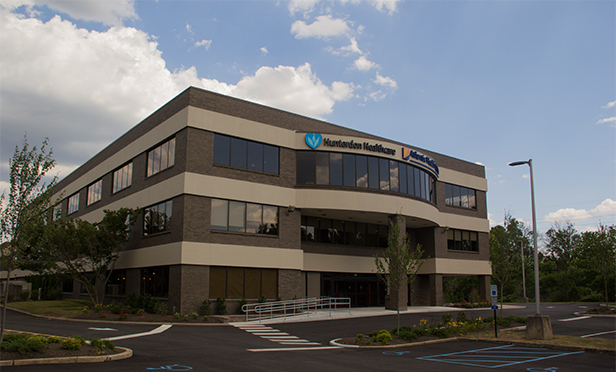 Hunterdon Healthcare's new facility in a former Bank of America office complex, redesigned by DMR Archtects. 1125 Route 22, Bridgewater, NJ