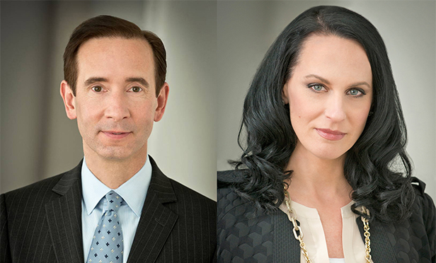 Matthew Harding, left, and Melissa Sievwright of Levin Management