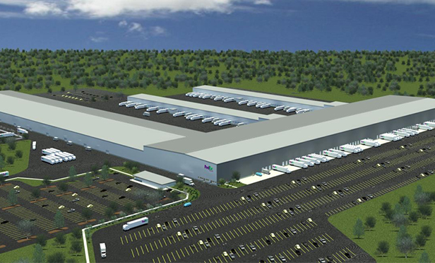 Rendering of new FedEx Ground facility being built in Allen, PA