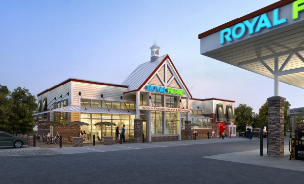 Rendering of Royal Farms store planned for Sunbird Plaza, Route 73, Evesham Twp. (Marlton), NJ