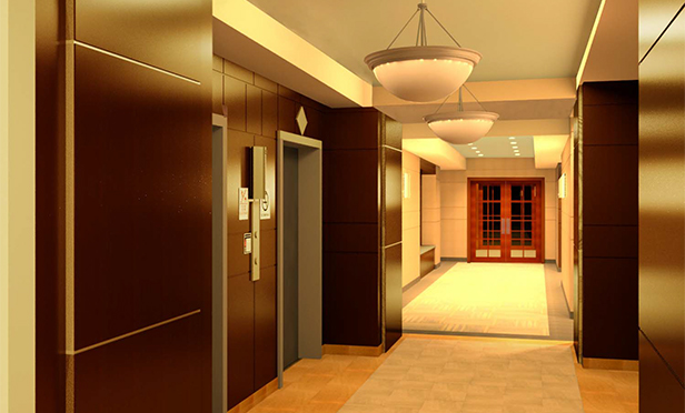 Rendering of lobby renovations at Somerset Executive Square, Somerset, NJ