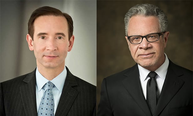 Matthew Harding, president and COO, left, and William Farber, CEO, Levin Management Corporation