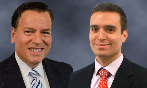 Dennis Waggner, left, executive managing director; and John Obeid, senior director, tri-state suburban research, Colliers International's New Jersey office