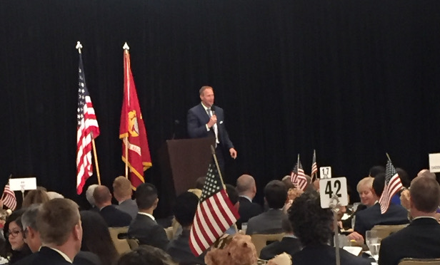 Chad Hennings at Orange County Real Estate Luncheon