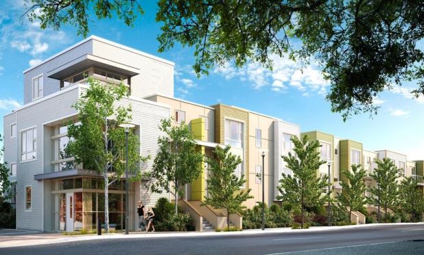 Bay Meadows townhome rendering