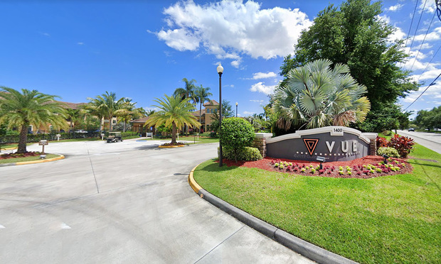 Vue at 1400 apartment complex in West Palm Beach.