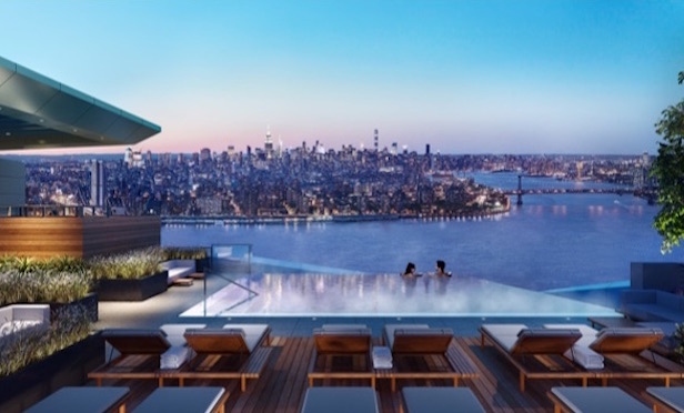 Rooftop pool, Brooklyn Point