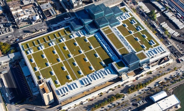 Aerial view of the Javits Center