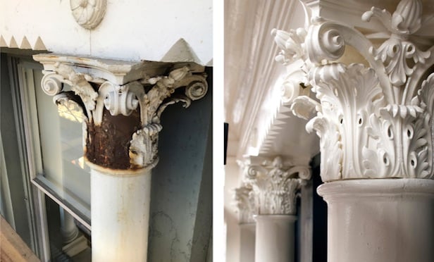 462 Broadway, Corinthian capitals restored/ images by PDBW Architects