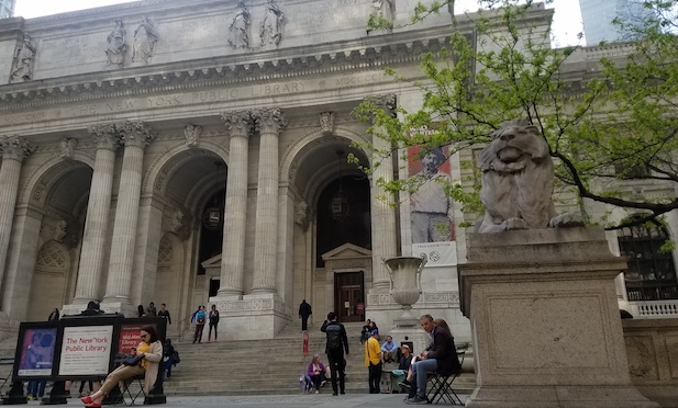 New York Public Library at Fifth Ave. and 42nd St./ Photo credit: Betsy Kim