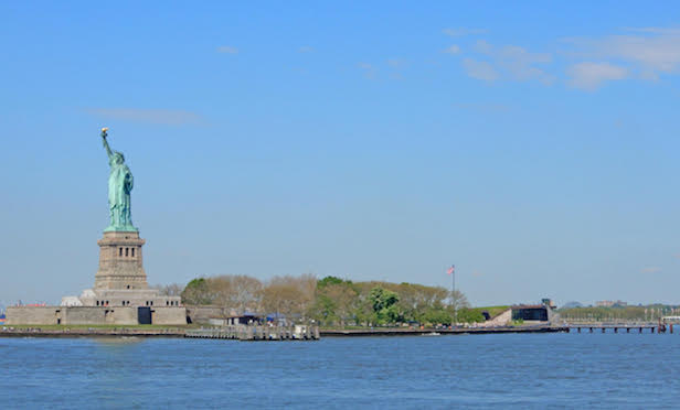 Statue of Liberty and museum on Liberty Island/ Photo credit: DeSimone Consulting Engineers