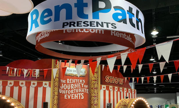 RentPath's booth at the National Apartment Association conference in Denver, CO